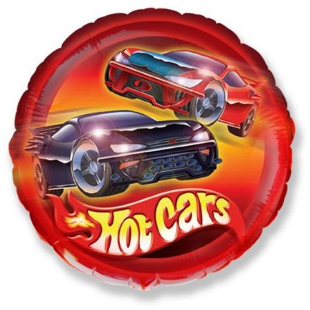 Autó Hot Cars fólia lufi 46 cm (WP)