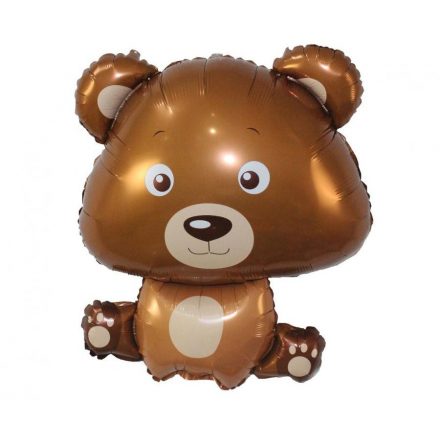 Maci Brown Teddy fólia lufi 60 cm