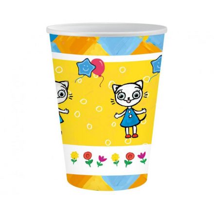 Cicás Kitty Kitten papír pohár 6 db-os 250 ml