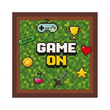 Game On szalvéta 20 db-os 33x33 cm