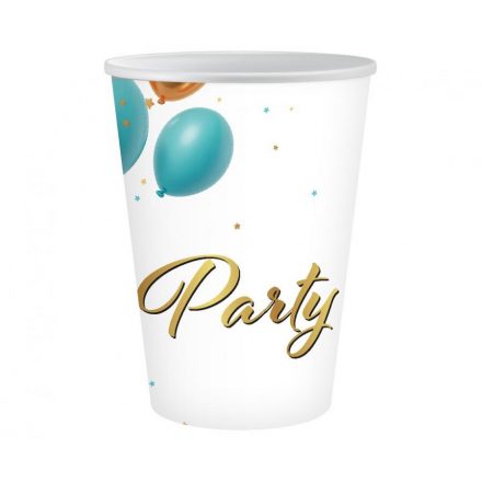 Party Balloon papír pohár 6 db-os 250 ml