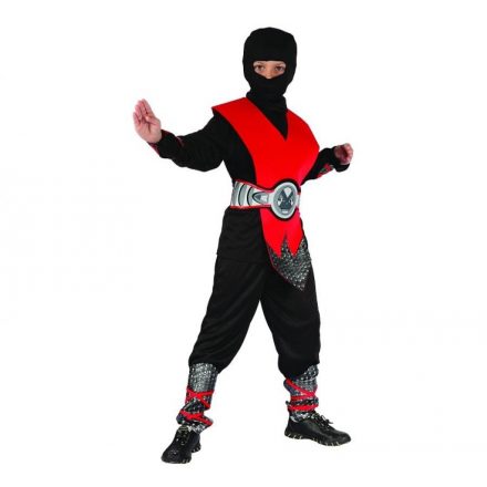 Red Ninja jelmez 110/120 cm - ÚJ