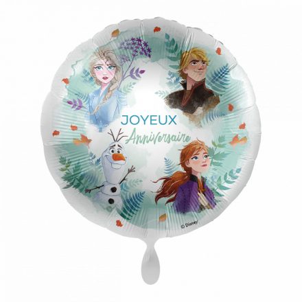 Disney Jégvarázs Squad Joyeux Anniversaire fólia lufi 43 cm - ÚJ