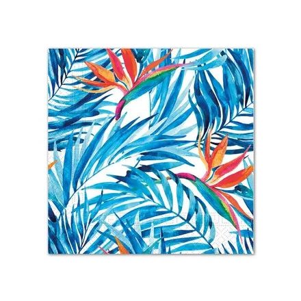 Virágos Tropical szalvéta 20 db-os 33x33 cm