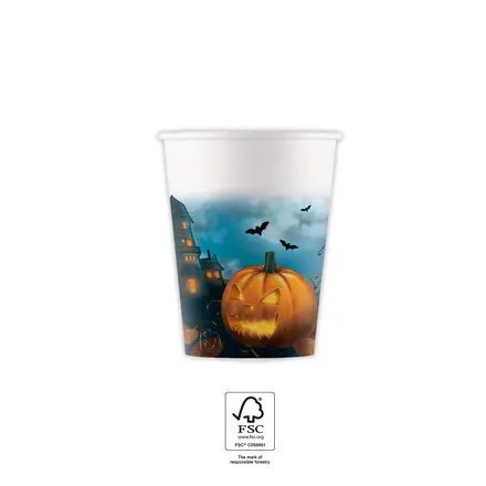 Halloween Sensations papír pohár 8 db-os 200 ml FSC - ÚJ