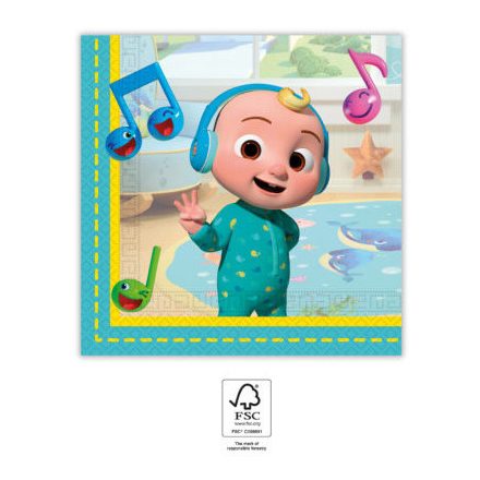 CoComelon Music szalvéta 20 db-os 33x33 cm FSC