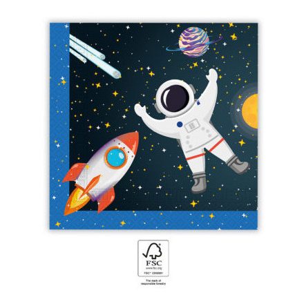 Űr Rocket Space szalvéta 20 db-os 33x33 cm FSC