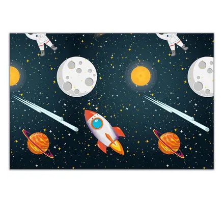 Űr Rocket Space műanyag asztalterítő 120x180 cm