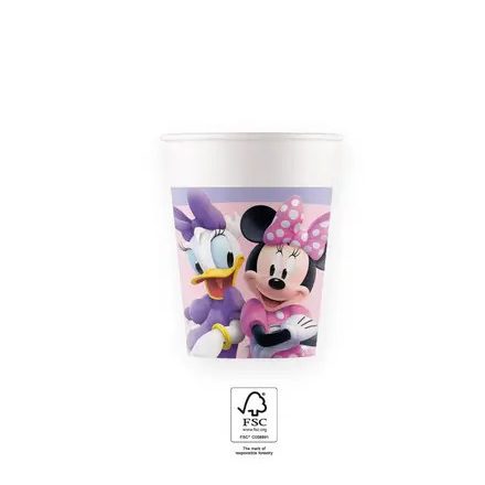 Disney Minnie Junior papír pohár 8 db-os 200 ml FSC - ÚJ