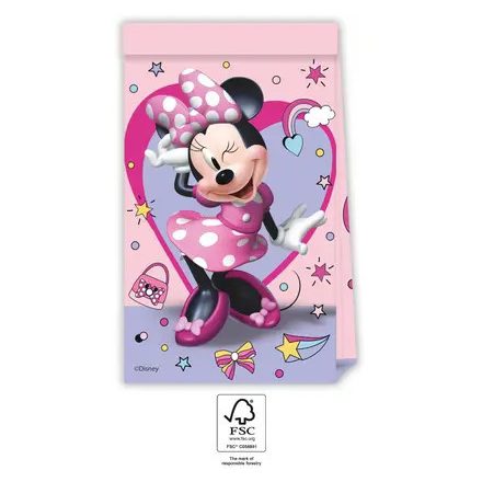 Disney Minnie Junior papírzacskó 4 db-os FSC - ÚJ