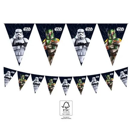 Star Wars Galaxy zászlófüzér FSC 2,3 m - ÚJ