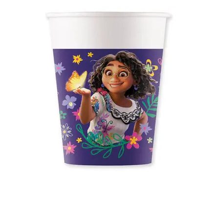 Disney Encanto Flower papír pohár 8 db-os 200 ml - ÚJ