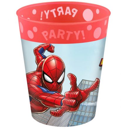 Pókember Crime Fighter micro prémium műanyag pohár 250 ml - ÚJ