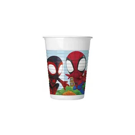 Pókember Spidey műanyag pohár 8 db-os 200 ml - ÚJ