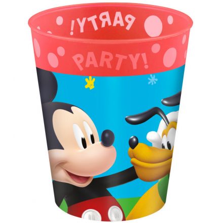 Disney Mickey Rock the House micro prémium műanyag pohár 250 ml - ÚJ