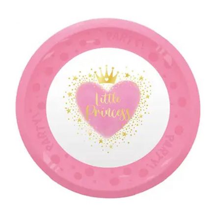 Hercegnők Little Princess micro prémium műanyag lapostányér 21 cm - ÚJ