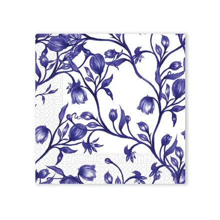 Virágos Blue Porcelain szalvéta 20 db-os 33x33 cm