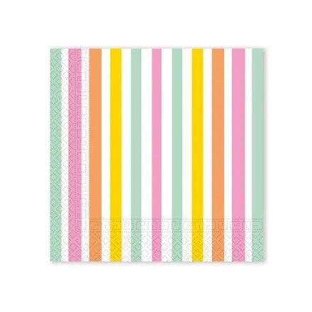 Színes Pastel Stripes szalvéta 20 db-os 33x33 cm FSC