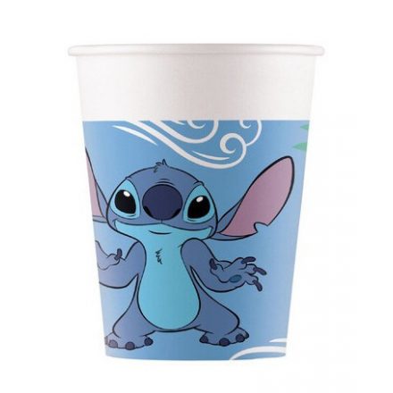 Disney Lilo és Stitch, A csillagkutya Angel papír pohár 8 db-os 200 ml FSC - ÚJ