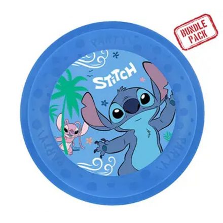 Disney Lilo és Stitch, A csillagkutya Angel micro prémium műanyag lapostányér 4 db-os szett 21 cm - ÚJ