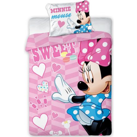 Disney Minnie Sweet gyerek ágyneműhuzat 100×135cm, 40×60 cm - ÚJ