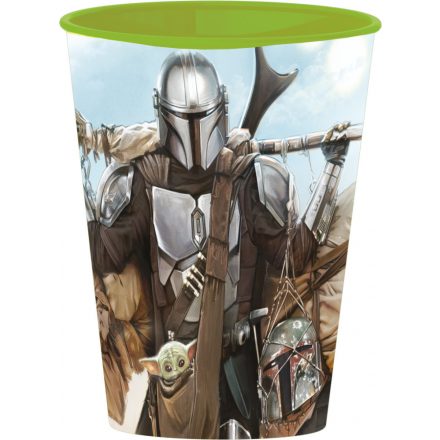 Star Wars Mandalorian pohár, műanyag 260 ml - ÚJ