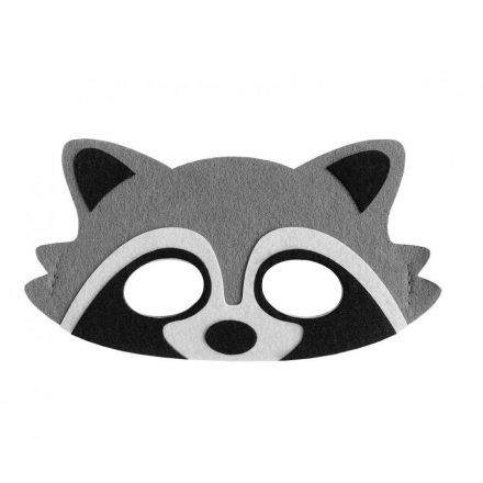 Mosómedve Raccoon filc maszk, álarc - ÚJ