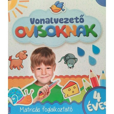 Matricás foglalkoztató - Vonalvezető ovisoknak - 4 éves - ÚJ