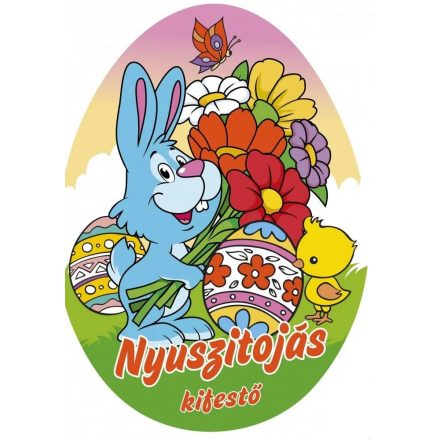 Nyuszitojás - kifestő - ÚJ