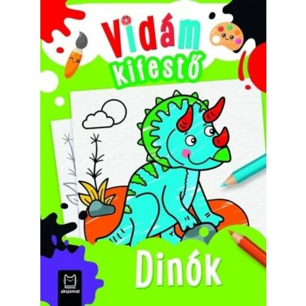 Vidám kifestő - Dínók - ÚJ