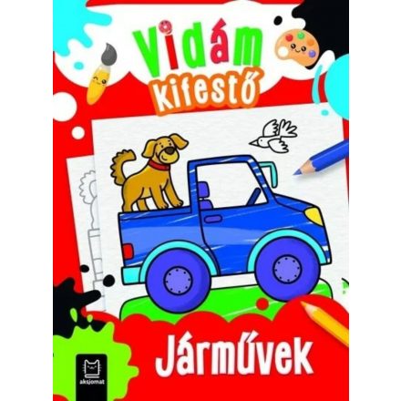 Vidám kifestő - Járművek - ÚJ