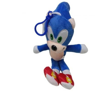 18 cm-es kék plüss figura - Sonic - ÚJ