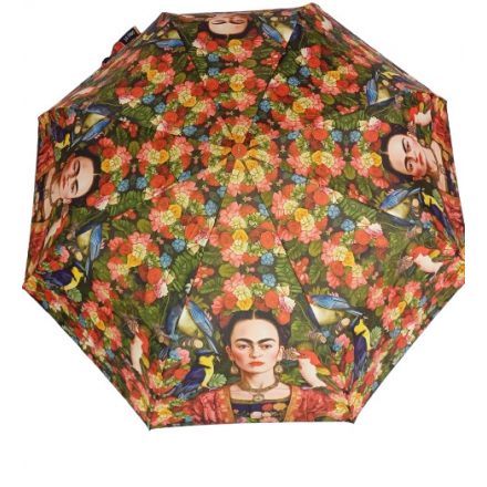 Színes madaras automata esernyő - Frida Kahlo - ÚJ