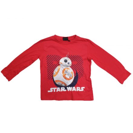 98-as piros pamutfelső - BB8 - Star Wars - ÚJ