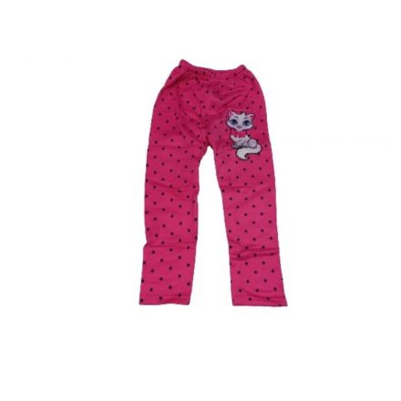 116-os pink cicás bélelt leggings jellegű nadrág - ÚJ