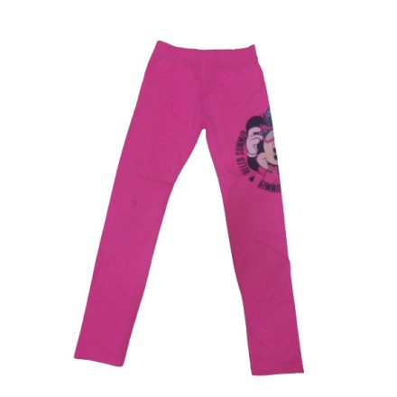 122-es pink leggings - Mickey & Minnie (kicsit fakóbb a mintája és kis folt a térdén)