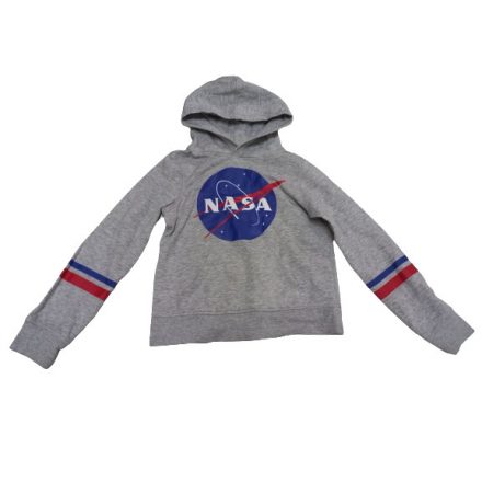 134-140-es szürke kapucnis pulóver lánynak - Nasa - H&M