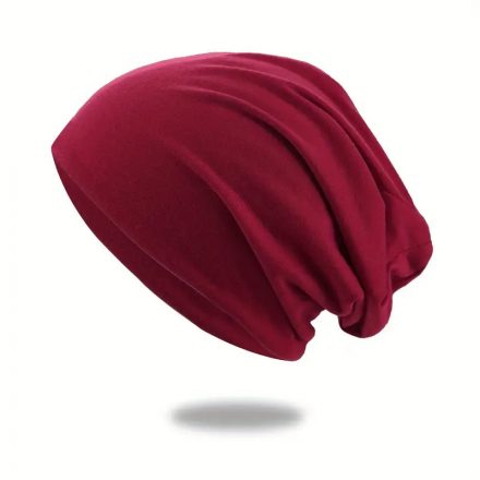 Bordó beanie sapka, unisex, felnőtt méret - ÚJ