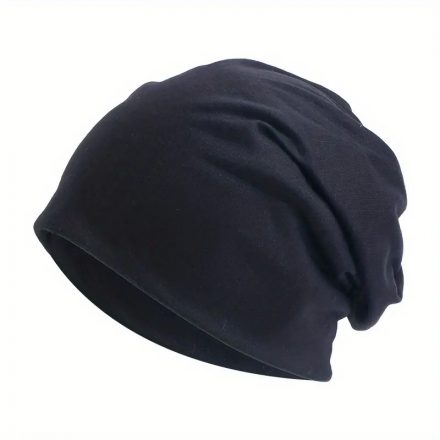 Fekete beanie sapka, unisex, felnőtt méret - ÚJ