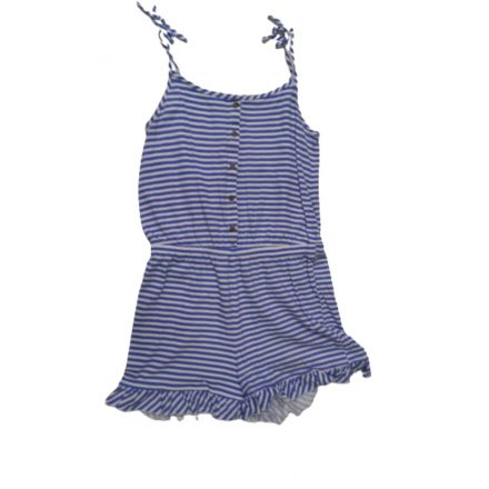 164-es kék csíkos pántos playsuit - F&F