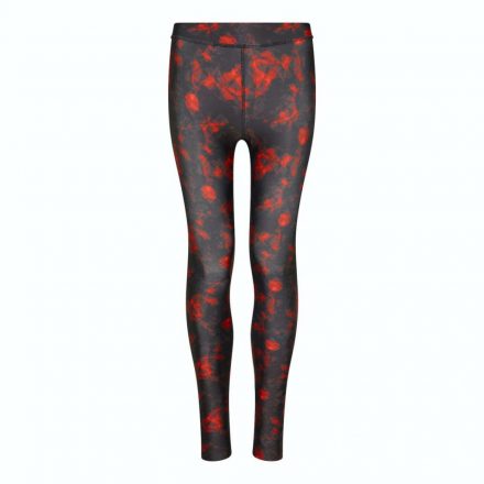 Női XS-es fekete-piros mintás sportnadrág, leggings - Just Cool - ÚJ