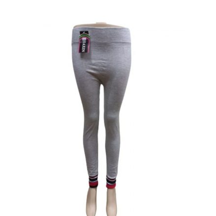 Női S-M-es szürke alján a passzé színes leggings - ÚJ