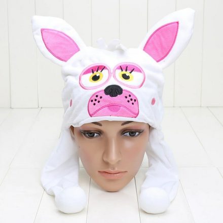 Fehér róka, mangle plüss sapka, jelmezkiegészítőnek is jó - FNAF - Five Nights At Freddy's - ÚJ