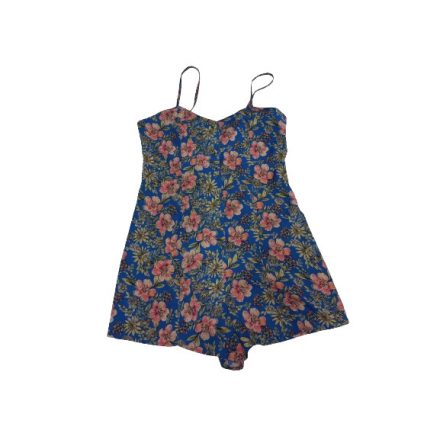 Női L-es kék virágos playsuit - Primark