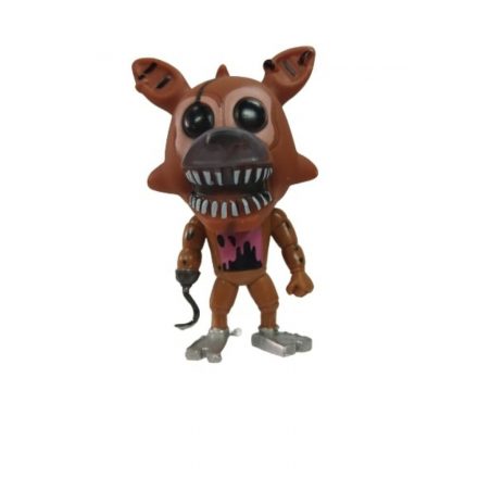 15 cm-es barna műanyag figura, kampós kezű róka - FNAF- Five Nights at Freddy’s - ÚJ