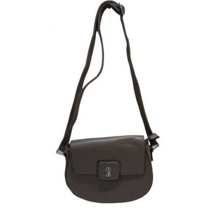 Barnásszürke női táska, ridikül, crossbody (műbőr) - ÚJ