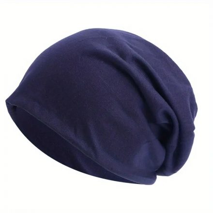 Sötétkék beanie sapka, unisex, felnőtt méret - ÚJ